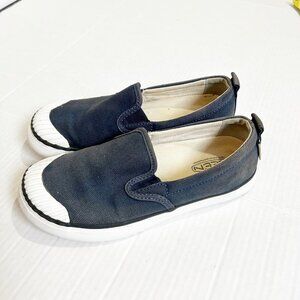🌷SALE Keen Elsa Slip On Sneakers Size 7.5 Navy Blue and White Canvas Fabric